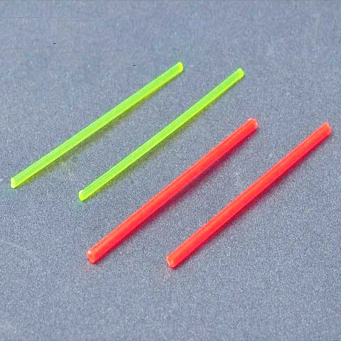 4" Fiber Optic Bow Sight Pins - Red, Green, Orange for Slingshot & Compound Bows (1.5/2/2.5/3mm)
