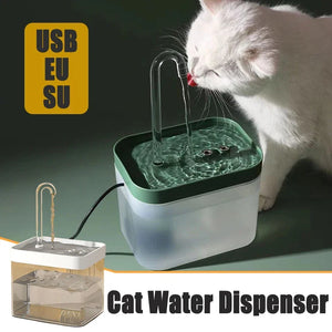 1.5L Quiet Pet Water Fountain with Smart Burnout Protection for Cats and Dogs