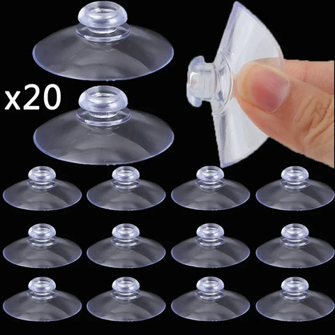 5-Pack Heavy Duty Suction Hooks for Bathroom & Kitchen Storage, Wall Mount, 2-5cm Adjustable