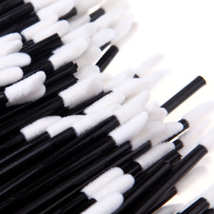 100-Pack Disposable Lip Gloss & Mascara Wands - Makeup Applicator Tool Set
