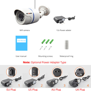 1080p HD Outdoor WiFi IP Camera, Wireless Security Surveillance, Waterproof Bullet Cam, 4MP Video, Home Monitoring