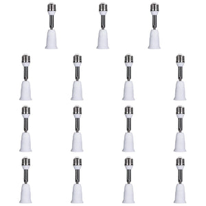 10-Pack E27 LED Bulb Holder Extension Adapter Socket Converter Screw Base