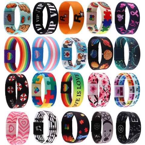 Autism Awareness Rainbow Puzzle Bracelet Wristband Fashion Jewelry Accessories