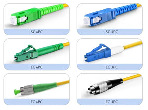 10-Pack Single-Mode Fiber Optic Pigtail SC/UPC Connector 1.3m 9/125μm G652D 0.9mm Indoor FTTH Cable