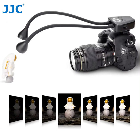 Adjustable LED Macro Arm Light for DSLR Photography - 10 Brightness Levels for Canon, Nikon, Sony, Olympus, Fujifilm