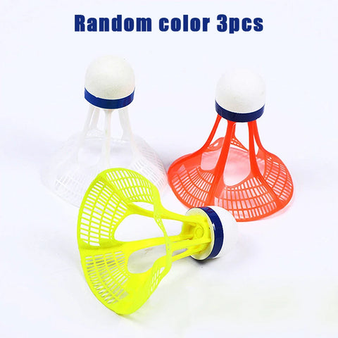 3pcs Windproof Nylon Badminton Shuttlecocks Set Multicolor Training Sport Accessories