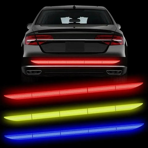 Car Reflective Safety Tape: Anti-Collision Warning for Trunk or Bumper - Night Visibility