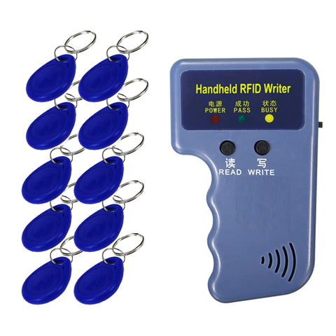 125khz RFID Card Writer Copier Programmer with 2 T5577 Rewritable Keyfobs