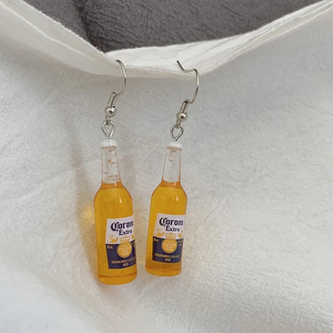 Beer Bottle Cup Earrings - Fun Resin Drink Jewelry for Women - 4 Styles Available