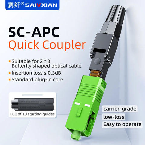 Fiber Optic SC-APC/SC-UPC Quick Connector FTTH Splicer Tool
