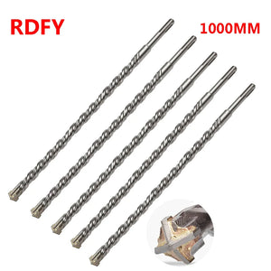 1000mm SDS Plus Long Rotary Hammer Drill Bit for Concrete, Walls, Stone - 1pc