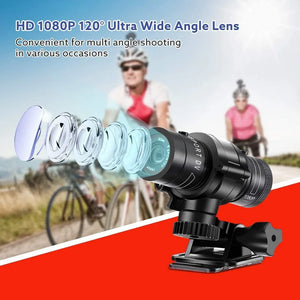 1080p Action Camera for Motorcycles and Bikes, Helmet Mount, Mini Sport DV Video Recorder, Outdoor Action Cam with Gun Mount