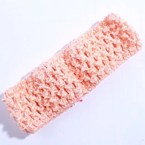 10 Pack 4cm Crochet Elastic Hairbands - Knit Headbands for Women Accessories