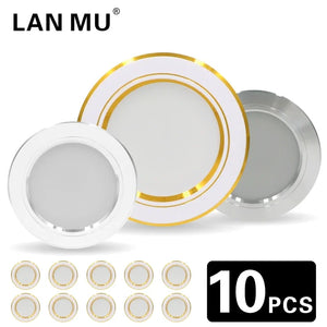 10-Pack LED Downlight 5W-18W Recessed Ceiling Panel Light 220V Round Cold/Warm White Spotlight
