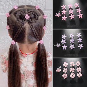 10-Pack Flower Princess Hair Clips Set - Lovely Hairpins and Buckles Hair Accessories