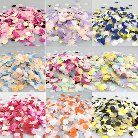 1cm Multicolor Confetti 1000pcs for Party, Wedding, Birthday, Baby Shower Decor