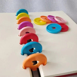 100pcs 35mm Love Binding Rings Loose-leaf Notebook Mushroom Disc Notepad Buckle