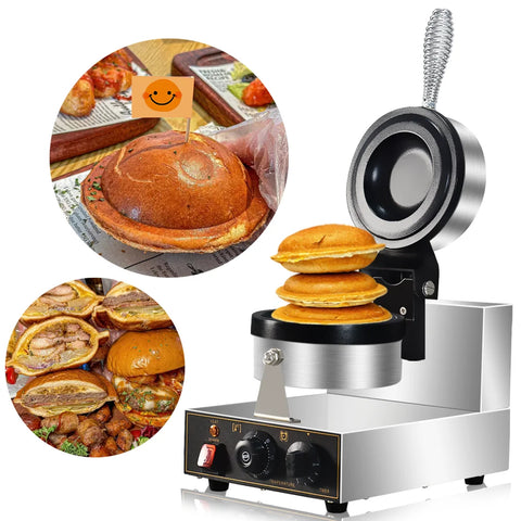 Commercial Ice Cream Sandwich Press Non-stick Waffle & Panini Maker 110V/220V Gelato Machine