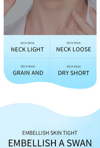 10-Pack Hydrating Firming Neck Masks with Hyaluronic Acid Skincare Set