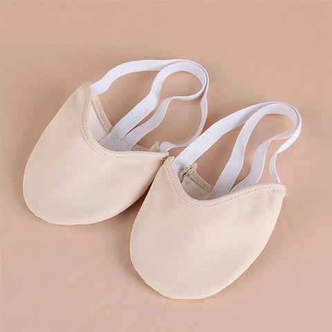 1 Pair Half Length Rhythmic Gymnastics Shoes Soft Elastic Ballet Dance Socks Adults