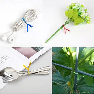 100-Pack 4" Metal Twist Ties for Bread Bags & Reusable Storage Clips