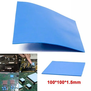 100x100x1.5mm Thermal Pad for GPU/CPU Cooling, High-Quality Silicone Heatsink Conductive Mat