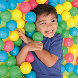 100 Pack Colorful 5.5cm Play Balls for Kids, Ball Pits & Party Games