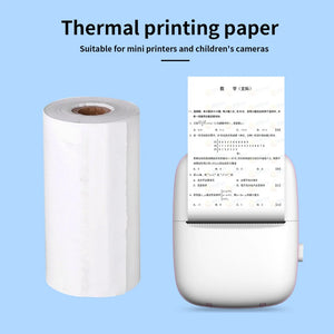 10 Rolls 57x25mm Thermal Paper for Kids Instant Print Camera - White Replacement Printing Paper Accessories