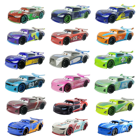 Diecast Toy Car Set 3-Pack: Lightning McQueen, Jackson Storm, Cruz Ramirez - Racing Cars Collection
