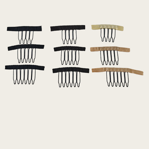 100pcs Wig Combs for Security with 4-6 Teeth - Ideal for Wig Caps and Clips