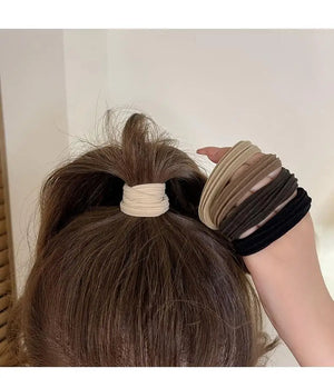 10-Pack No-Crease Spiral Hair Ties - Elastic Ponytail Holders for All Hair Types