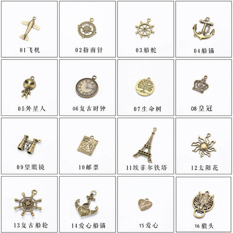 Genuine Leather Notebook Charm Pendant Bookmark Decoration Set - Vintage Metal, Creative Drop Design, 2 Pieces