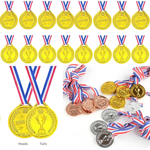Gold Trophy Set - Plastic Awards for Parties & Sports, 5/10/20 Pack