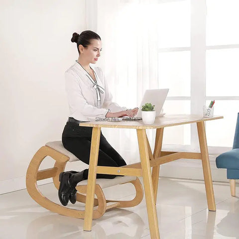 Ergonomic Kneeling Chair Stool with Cushion for Posture Support in Home Office