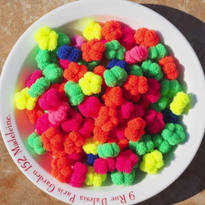 100pcs Colorful Elastic Hair Ties Ponytail Holders Rubber Bands Small Scrunchies for Kids Hair Accessories