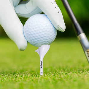 10-Piece Angled Plastic Golf Tees 10° for Improved Distance