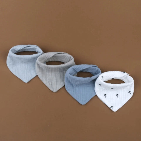 Breathable Cotton Absorbent Baby Bibs for Newborn Drool Catcher and Shower Gift