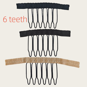 100pcs Wig Combs for Security with 4-6 Teeth - Ideal for Wig Caps and Clips