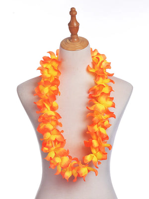 10 Pcs Tropical Hawaiian Leis Garland LED Lights for Party Decor Luau Beach Theme Fancy Dress Supplies