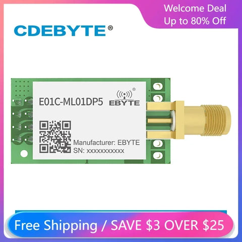 2.4GHz 20dBm RF Wireless Module SPI Interface DIP Package Smart Home Antenna