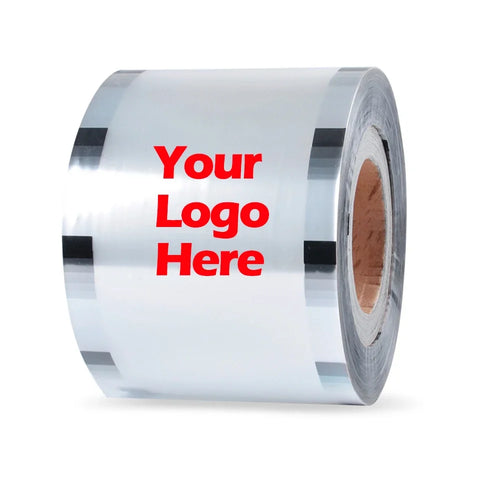 Customized Cup Sealer Film 2500 Cups 90/95mm for Bubble Tea Logo Patterns