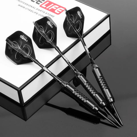 3pcs 24g Steel Tip Darts Set for Professional Indoor/Outdoor Games & Entertainment