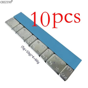 0.6kg Tire Balancing Blocks 5g/10g, Auto Steel Rim Hub Adhesive Weights
