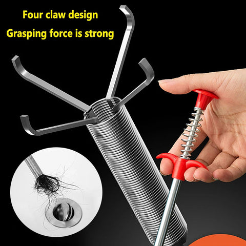 Flexible 60cm Drain Snake Hair Remover for Sink & Pipe Cleaning Tool