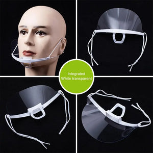 10-Pack Clear Reusable Anti-Fog Face Shields - Full Face Safety Visors PPE Protection