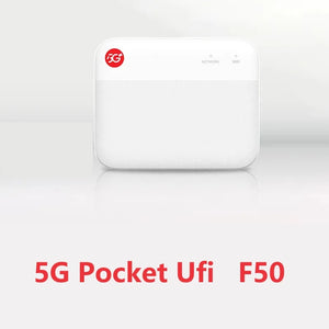 5G Pocket WiFi Router - Zte F50 5G Wireless, Sub-6 SA/NSA, Dual Band 2.4G/5G, No Battery, Portable Network Solution
