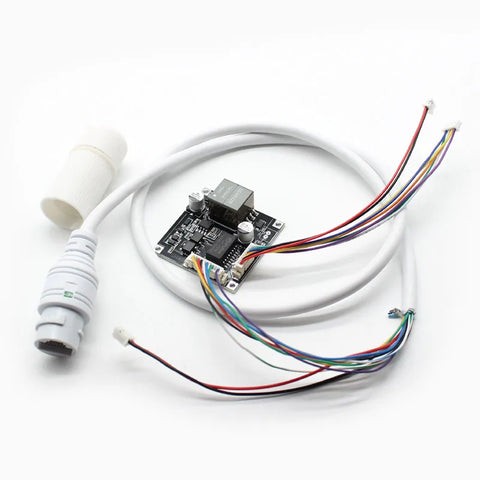 CCTV PoE Module PCB Board 48V-12V Converter IP Camera Power Supply with Weatherproof Cable IEEE802.3af/at