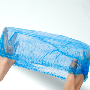 100pcs Disposable Elastic Mesh Caps Non-woven Breathable Hair Nets for Cooking, Food Service, Salon, Spa, Home