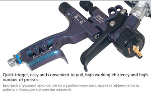 1.3mm Upper Pot Spray Gun for Auto, Furniture, Leather, and Metal - High Atomization, 6800 Gravity Pneumatic Tool