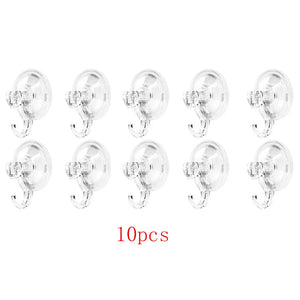10-Pack Heavy-Duty Suction Cup Hooks for Kitchen, Bathroom, Shower Storage